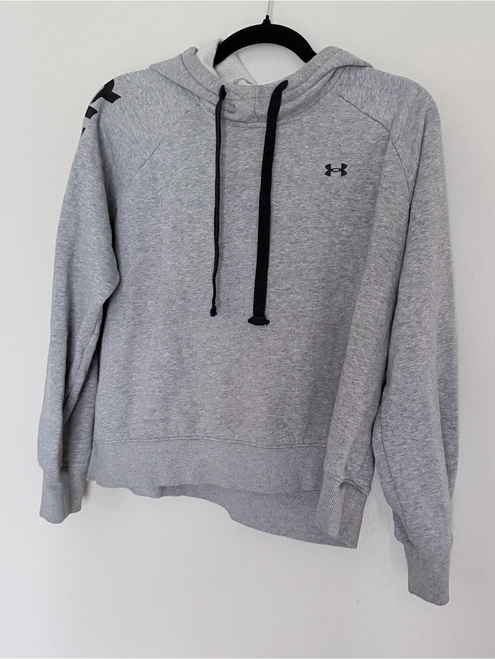 Under Armour Light Gray Hoodie with Black Accents